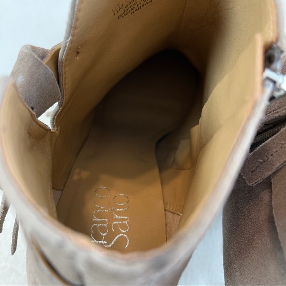 Franco Sarto Harrah Suede Tassel Ankle Boots Size 11M - Picture 11 of 15